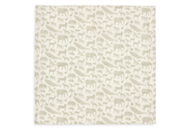 Hydrofiele Doek Animal Olive Green 70x70cm 3-Pack