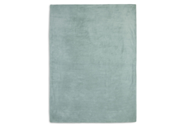 Deken Wieg Fleece Basic Knit Forest Green 75x100cm