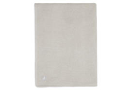 Deken Wieg Fleece Basic Knit Nougat 75x100cm
