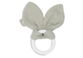 Bijtring Siliconen Olive Green Bunny Ears