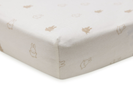 Hoeslaken Jersey 60x120 Happy Miffy Nougat