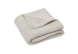 Deken Wieg Fleece Basic Knit Nougat 75x100cm