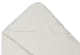 Badcape Embroidery Ivory 75x75cm
