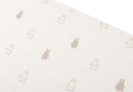 Hydrofiele Doek Happy Miffy Nougat 70x70cm 3-Pack