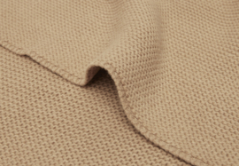 Deken Wieg Basic Knit Biscuit 75x100cm