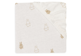 Hoeslaken Jersey 60x120 Happy Miffy Nougat