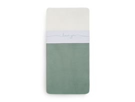 Laken Ledikant Love You 120x150cm Stone Green