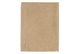 Deken Ledikant Fleece Basic Knit Biscuit 100x150cm