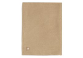 Deken Wieg Fleece Basic Knit Biscuit 75x100cm