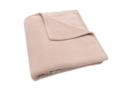 Deken Wieg Fleece Basic Knit Wild Rose 75x100cm