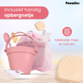 Siliconen strandset - roze