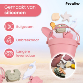 Siliconen strandset - roze
