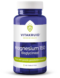 Magnesium 150 bisglycinaat (Vitakruid) 60 tabs