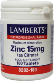 Zinc citraat 15 mg, 180 tab.