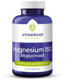 Magnesium 150 bisglycinaat (Vitakruid) 120 tabs