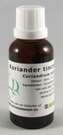 Koriander tinctuur 30 ml