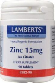 Zink citraat 15 mg, 90 tab.