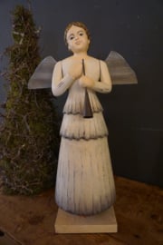 Engel met trompet (met kaarsenhouder) XL