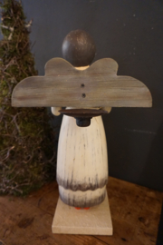 Engel met trommel (met kaarsenhouder) XL
