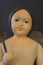Engel met trommel (met kaarsenhouder) XL