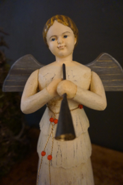 Engel met trompet met ketting (zonder kaarsenhouder)