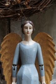 Engel antique zacht blauw