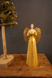 Engel antique goud met schaal