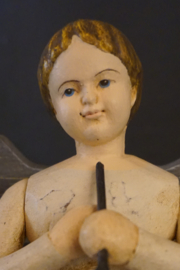 Engel met trompet met ketting (zonder kaarsenhouder)