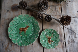 Bread and butter plate deer