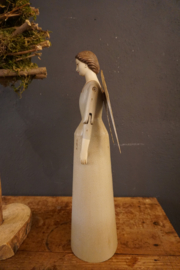 Engel antique grijs