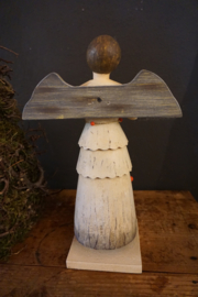 Engel met trompet met ketting (zonder kaarsenhouder)