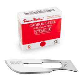Scalpelmesjes nr. 20  steriel 100 stuks 1 doos