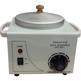 Harsverwarmer klein / enkel (voor 400/500 ml blikken) en emmertje (voor harsblokjes)