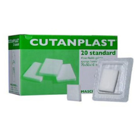 CuraSpon bloedstelpende plak 80 x 50 x 10 mm (alternatief Willospon)  1 stuks