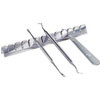 RVS instrumentenlegger geborsteld (mat)  1 stuks