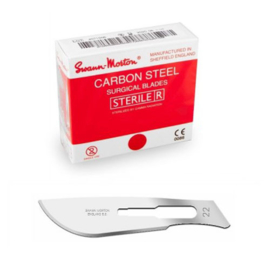 Scalpelmesjes nr. 22  steriel 100 stuks 1 doos
