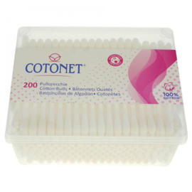 Wattenstaafjes Cotonet 100% katoen, 200 st  1 doosje