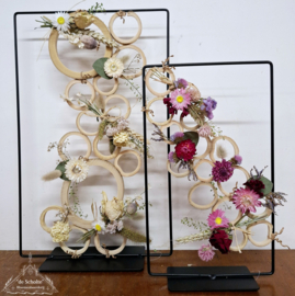 Frame met bamboe cirkels DIY