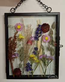 DIY Lijst met droogbloemen