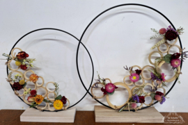 Frame met bamboe cirkels DIY