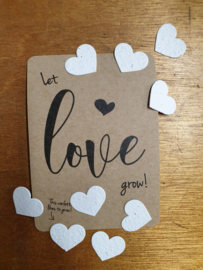 Let love grow met confetti