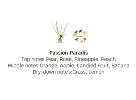 180g geurkaars in keramiek met verpakking - Passion Paradis