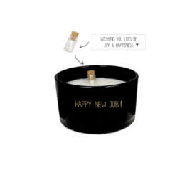 FLESSENPOST KAARS - HAPPY NEW JOB! - WARM CASHMERE