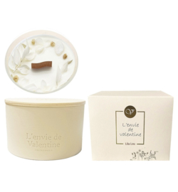 375g geurkaars in keramiek met verpakking - Lila Lou