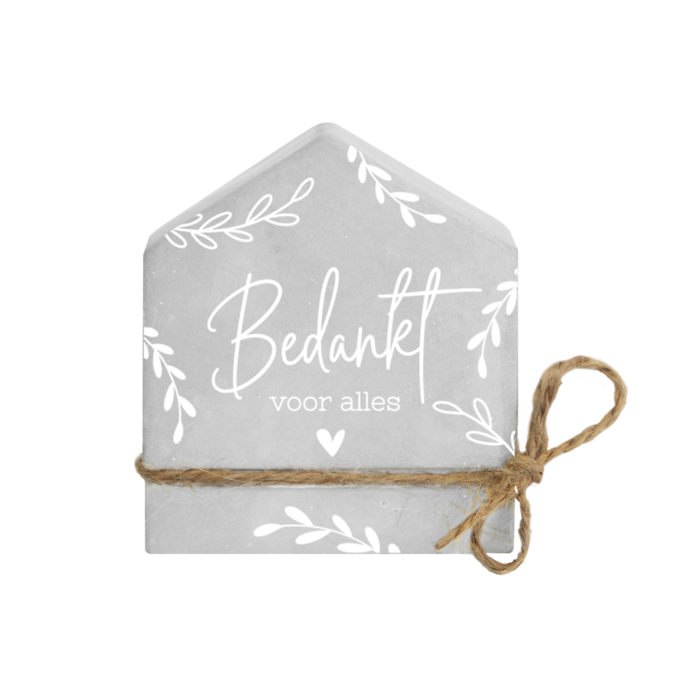 Cement house - Bedankt