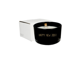 FLESSENPOST KAARS - HAPPY NEW JOB! - WARM CASHMERE