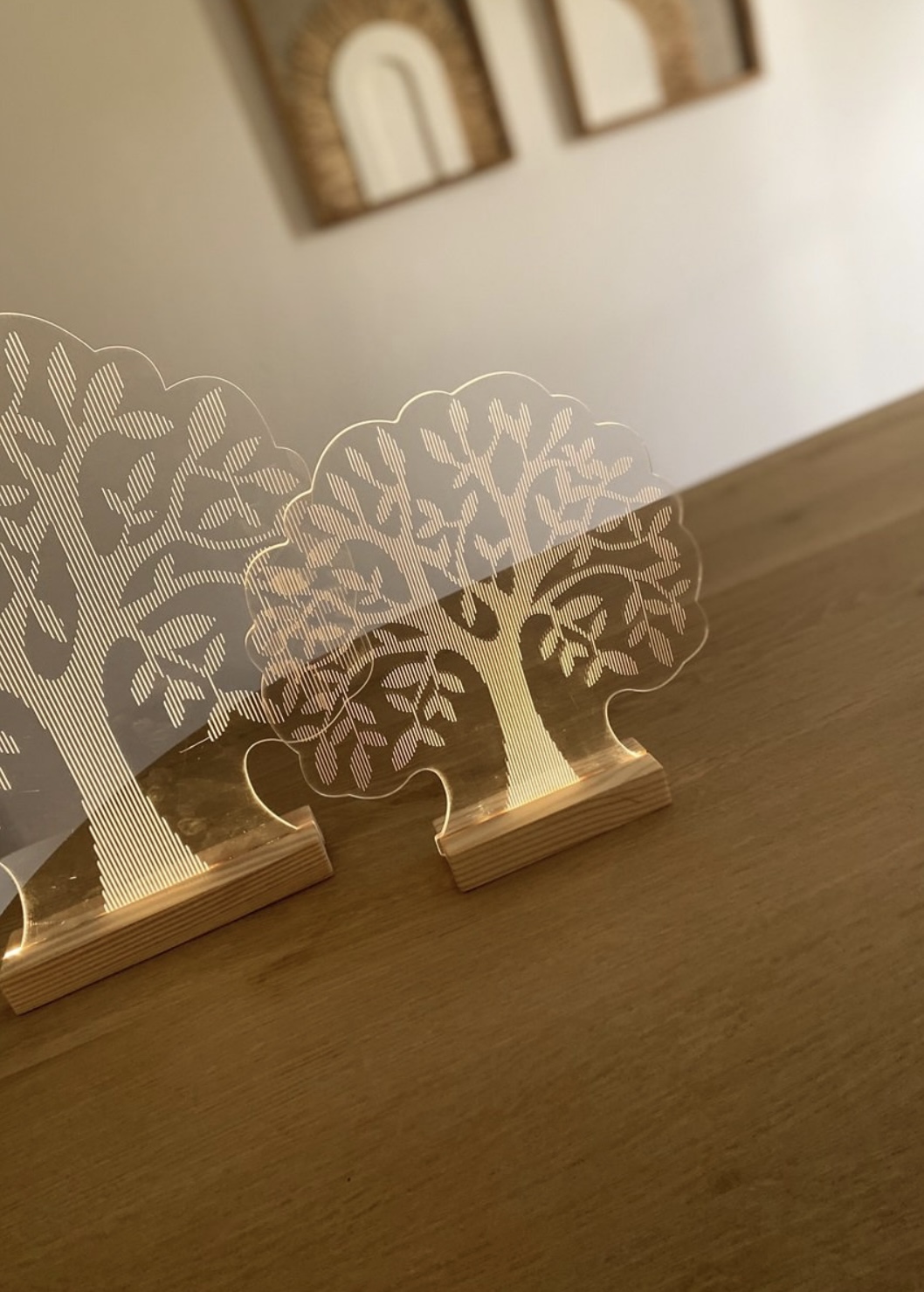 Levensboom lamp plexi