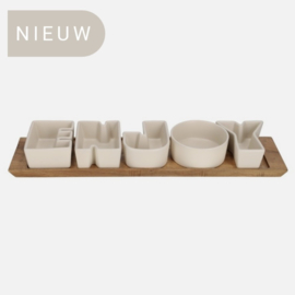 Jens living SERVEERSET ENJOY STEENGRIJS