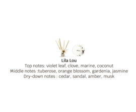 180g geurkaars in keramiek met verpakking - Lila Lou
