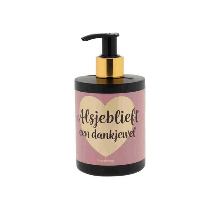 Juf/meester geschenken: Handzeep "Alsjeblieft een dankjewel"